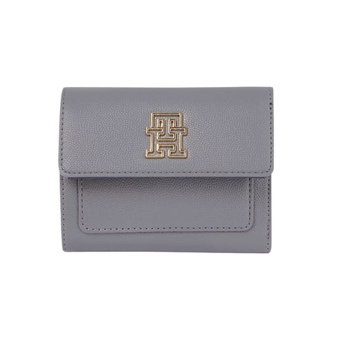 Portafoglio Donna medio con patta Grigio Tommy Hilfiger- Francavilla Moda